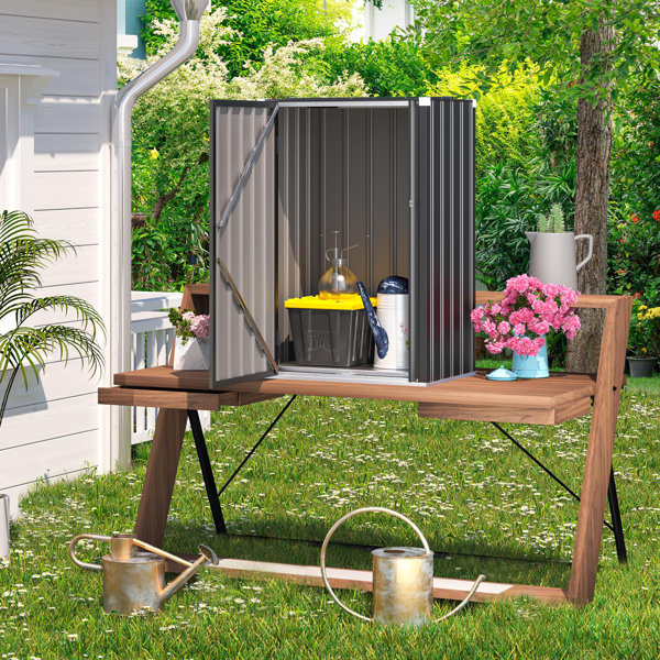 Blue Elephant 2.5 ft. W x 2 ft. D Metal Flat Storage Shed Wayfair.co.uk